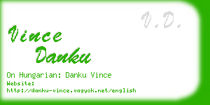 vince danku business card